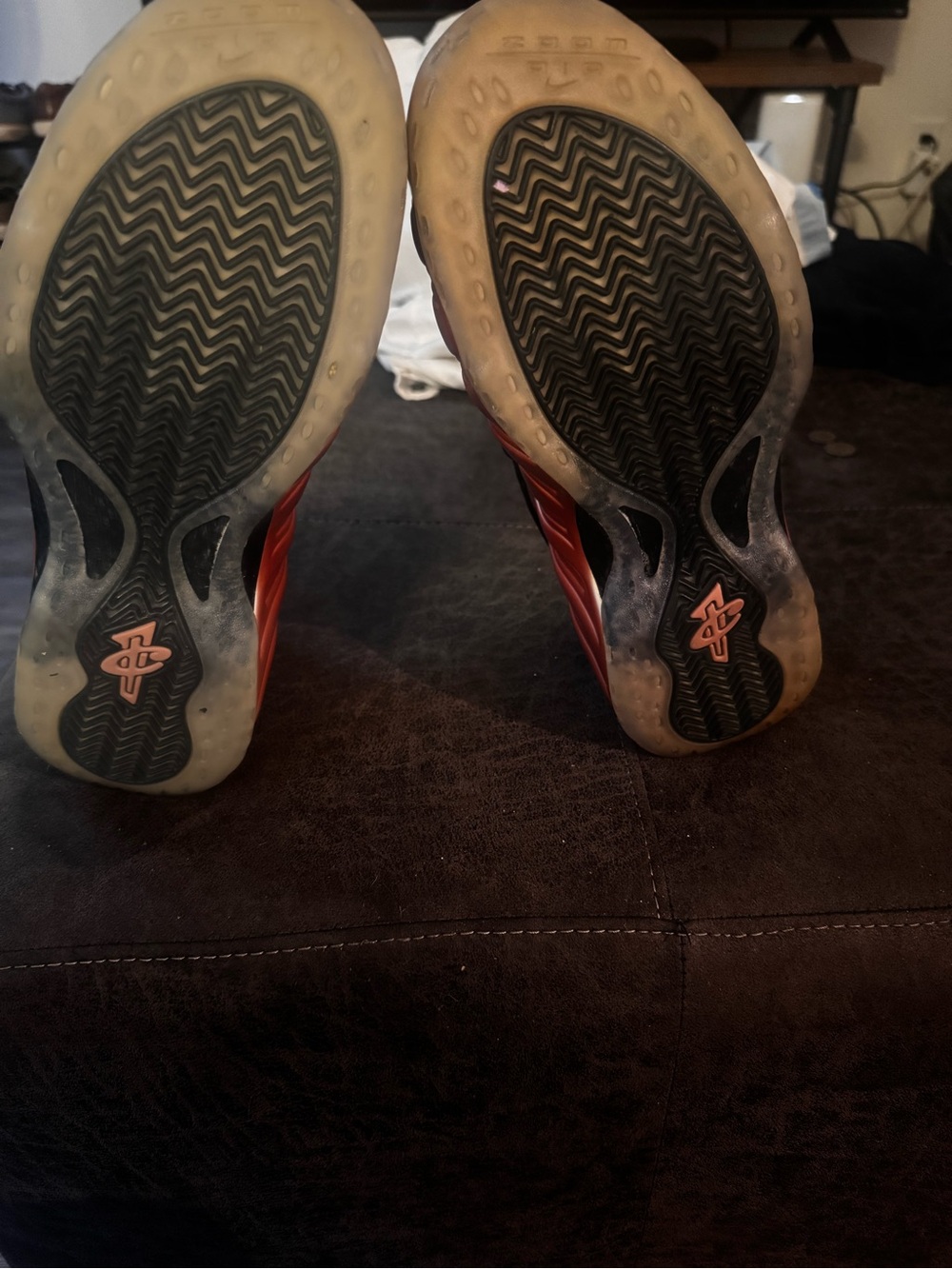 Nike Men's Red and Black Athletic Shoes